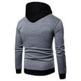 thumbnail image 3 of Ketyyh-chn99 Hoodies Men 2024 Tracksuit Zipper Hoodie Coat Zip Up Sweater Grey,2XL, 3 of 4