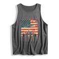 thumbnail image 4 of Xdegoge Patriotic American Flag Soldier Graphic Tank Top for Women Sleeveless Crewneck 4th of July Military USA Pride Summer Casual Loose Fit Independence Day Vacation Shirts Tops, 4 of 4