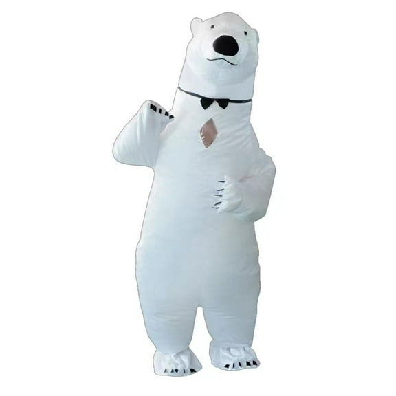 Inflatable Polar Bear Costume - Whimsical Style for Parties, Holidays & Events