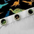 thumbnail image 4 of Castle Fairy Kids Children Teens Cute Dinosaurs Black Out Curtains,Cartoon Animal Dino Curtains Pack of 2 (42x63 Each),Kawaii Jungle Wildlife Bedroom Curtains,Luxury Bedroom Decor, 4 of 6