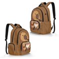thumbnail image 2 of DISNIMO Cartoon Capybara Printed 17" School Backpack for Kids Teen Girls Lightweight Durable Bookbag with 1 Main Compartment, Front Zipper Pocket, Back to School Gift, 2 of 7