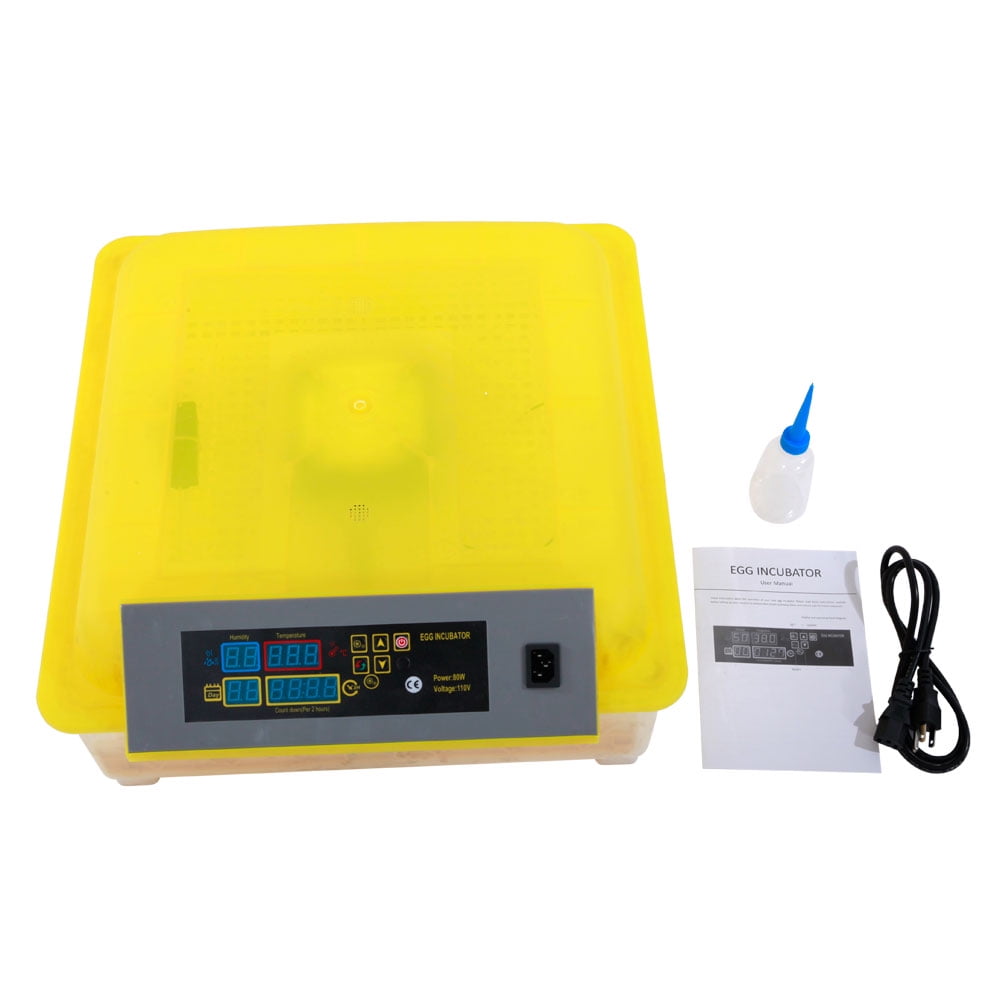 Kepooman 56-Egg Fully Automatic Poultry Hatcher, Egg Incubator for Chickens Ducks Birds, Yellow Kepooman 56-Egg Fully Automatic Poultry Hatcher, Egg Incubator for Chickens Ducks Birds, Yellow