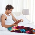 thumbnail image 5 of Sikiie Colorful Stone World Pajama Pants Men, PJ Bottoms, Sleep & Lounge Pants-Small, 5 of 6