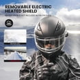thumbnail image 3 of Casco integral para moto de nieve ILM modelo 129, negro mate, 3 of 9