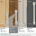 thumbnail image 4 of Amerock Lintel 3-3/4 inch (96mm) Center-to-Center Satin Nickel Cabinet Pull, 4 of 7