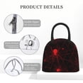 thumbnail image 4 of Fotbe Red Spider On The Web Pattern Lunch Bag, Insulated Lunch Box, Small Leakproof Cooler Food Lunch Containers Reusable High Capacity Lunch Tote Bags for Work, Travel, Outdoor, 4 of 6