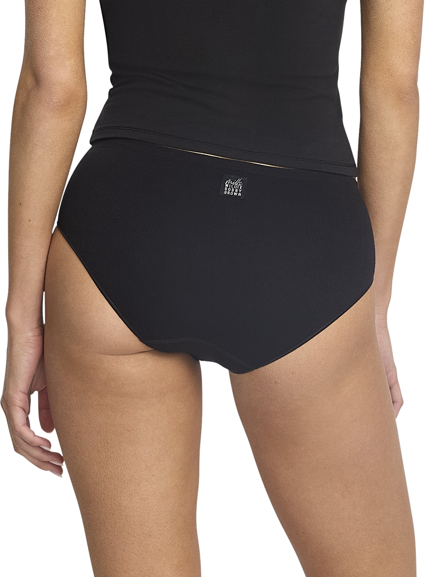 Mills by Millie Bobby Brown Women's Softie Rib Hipster Panties, 3-Pack, Sizes XS-XXXL