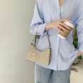 thumbnail image 2 of Sywqhk Moda Mujer Pu Encaje Floral Bordado Bolso Axila Hobos Bolsas (Caqui) Sywqhk Para estrenar, 2 of 9