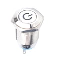 thumbnail image 4 of Indicadores LED metálicos impermeables de 16 mm y 12 V, lámpara de señalización para soldadura, reinicio de pie El símbolo de reinicio de energía se ilumina, 4 of 6