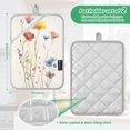 thumbnail image 3 of ALAZA Art Flowers Pot Holders Set of 2 Heat Resistant Kitchen Oven Mitts, 3 of 7