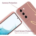 thumbnail image 2 of for Samsung Galaxy S22 Case, Back Cute Plating Love Letter Graphic with Anti-Fall Lens Cameras Cover Protection Soft TPU Shockproof Anti-Fingerprint Phone Cases for Women Girls Men-Pink, 2 of 12