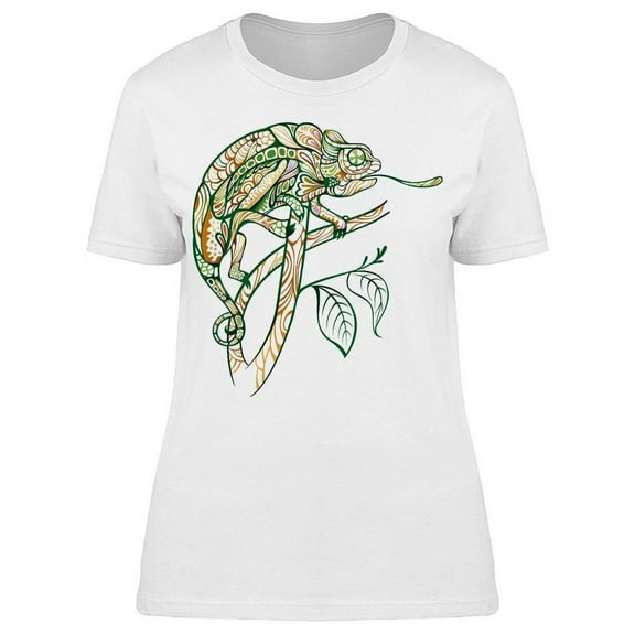 Chameleon Art Tongue T-Shirt Women -Image by Shutterstock, Female Large