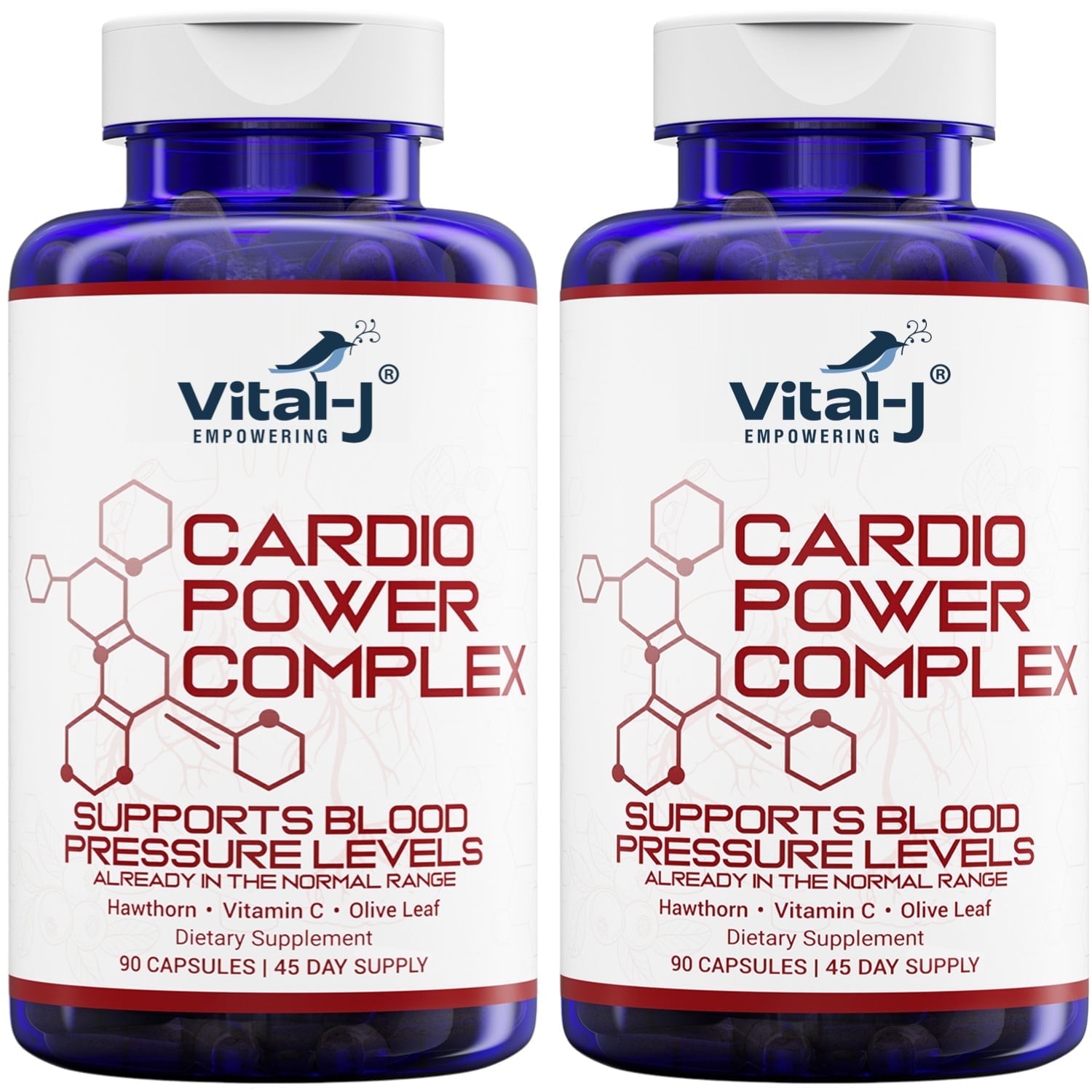 Vital-J Blood Pressure Support Supplement, Cardio Power, 180 Capsules