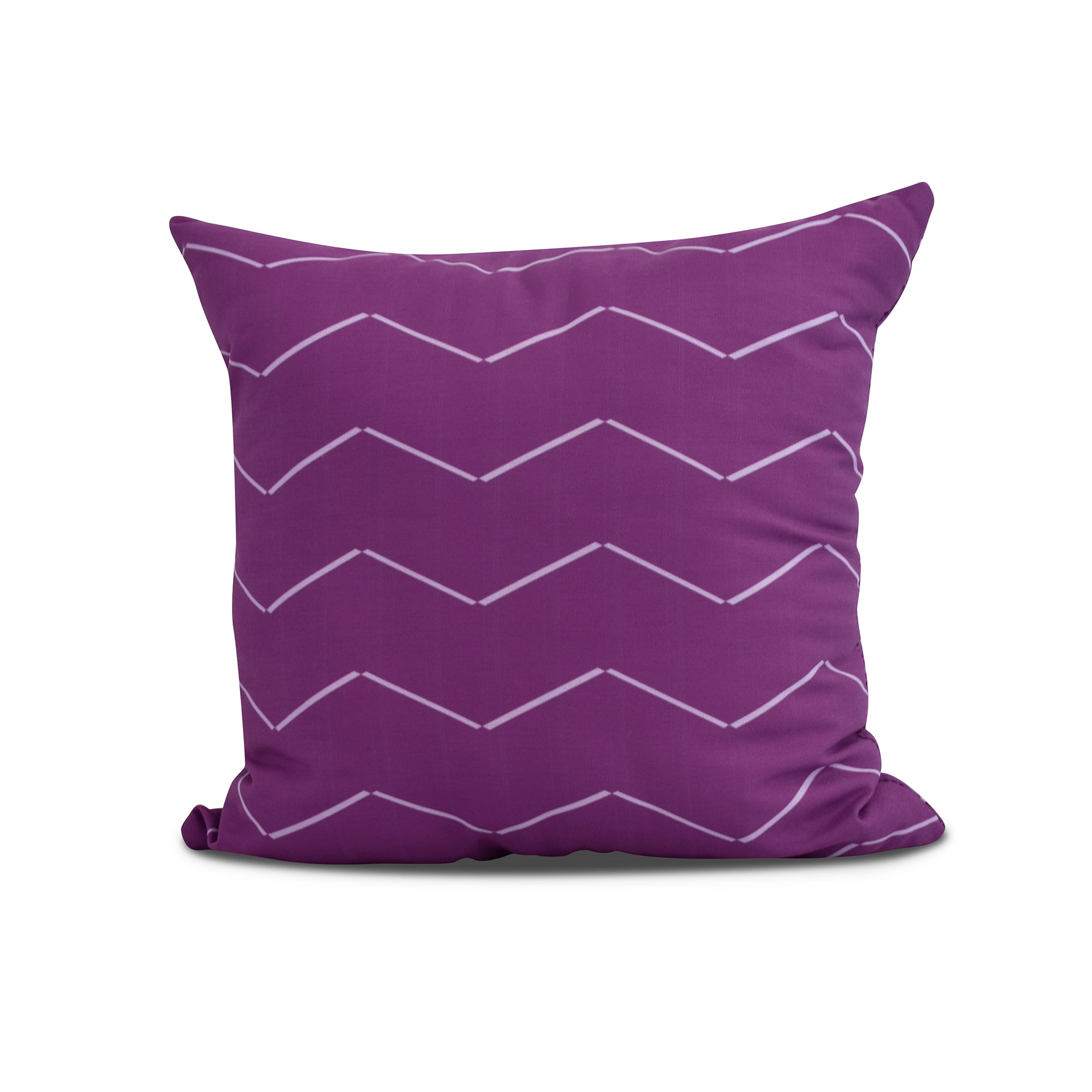 26 x 26 inch, Harlequin Stripe Geometric Print Pillow, Purple