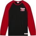 thumbnail image 2 of Men's Mitchell & Ness Black Oklahoma Sooners Legendary Slub Raglan Long Sleeve T-Shirt, 2 of 5