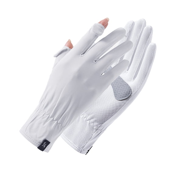 dinapents Cycling Gloves for Women Sun Protection Quick Dry Outdoor Sports Gloves Mesh Ice Silk Flip-Top Gloves for Outdoor