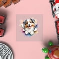 thumbnail image 4 of Funny Watercolor Adorable Miniature American Shepherd Peeking Through Torn Paper Effect Cutout Transfer Sticker MAS Dog Lover Gifts Transparent Decal Art Decor - 00026, 4 of 5