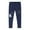 G Navy Blue, variant on Toddler Kids Girls Leggings Comfort Floral Flower Animal Printed Stretch Pants for Little Girls 2T-8T