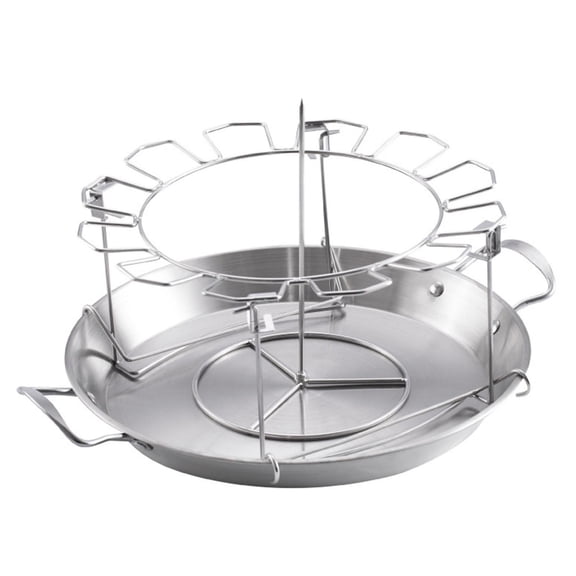 yotijay Chicken Drumstick Rack Stainless Steel with Drip Tray Chicken Wing Legs Rcak for