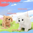 thumbnail image 6 of Robot Dog Plush Toy Puppy Electronic Interactive Dog - Walking, Barking,Tail Wagging,Realistic Robot Puppy,Stretching Companion Animal for Kids Toddlers,White (Ages 3-6), 6 of 10
