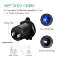 thumbnail image 4 of Cigarette Lighter Socket Waterproof LED Indicator 12V Power Outlet for Car Marine Boat Motorcycle Rv Truck ATV, 4 of 7