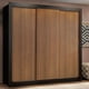 thumbnail image 1 of Ropero Closet Madesa Lyon Plus 3 Puertas Corredizas 4 Cajones Negro/Marrón, 1 of 5