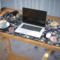 thumbnail image 3 of Long Mouse Pads for Desk,Pioneer Flower Floral Print Pattern Desk Mats on Top Of Desks, Desk Mouse Pad Extra Large with 3mm Non-Slip Base and Stitched Edge for Gaming,Office,Work,Home 35.4"x15.7", 3 of 6