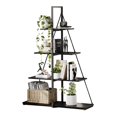 thumbnail image 1 of Bookcase, 4-Tier Ladder Bookshelf, A-Shaped Ladder Shelf Display, Ladder Shelf Storage Organizer for Living Room, Home Office, 1 of 8