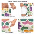 thumbnail image 5 of FORMRS Mens Swim Trunks Mesh Liner Quick Dry Casual Beach Board Shorts with Pockets, Sizes S-2XL, Purple Clover Pattern, 5 of 9
