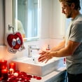 thumbnail image 6 of PEIBang Valentines Hanging Hand Towels,Cute Heart Hand Tie Towels Home Decorations,Soft Absorbent Dish Towel with Hanging Loop for Bathroom Kitchen, 6 of 6
