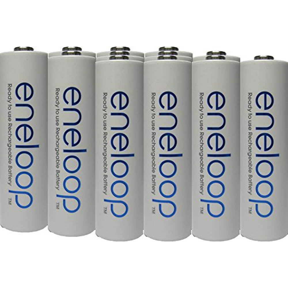 Newest version Panasonic Eneloop 4rd generation 12 Pack AA NiMH Pre