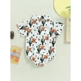 thumbnail image 5 of Western Baby Boy Clothes Cow Print Shirt Romper Short Sleeve Lapel Button Bodysuit Cowboy One Piece Gentleman Outfit, 5 of 8