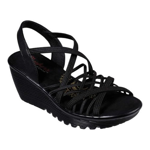 Skechers Skechers Parallel Crossed Wires Strappy Wedge Sandal (Women