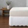 thumbnail image 1 of Falda para Cama Greenland Home Fashions Paisley Acolchada Full Blanca, 1 of 4