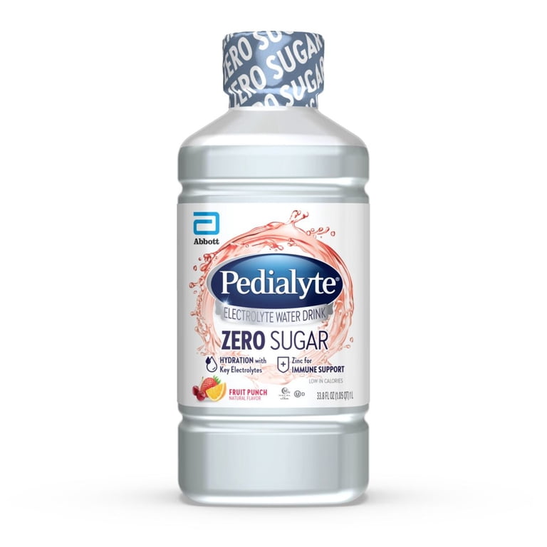 Pedialyte Electrolyte Water, Fruit Punch, Zero Sugar, 1L, 4 Pack photo 7