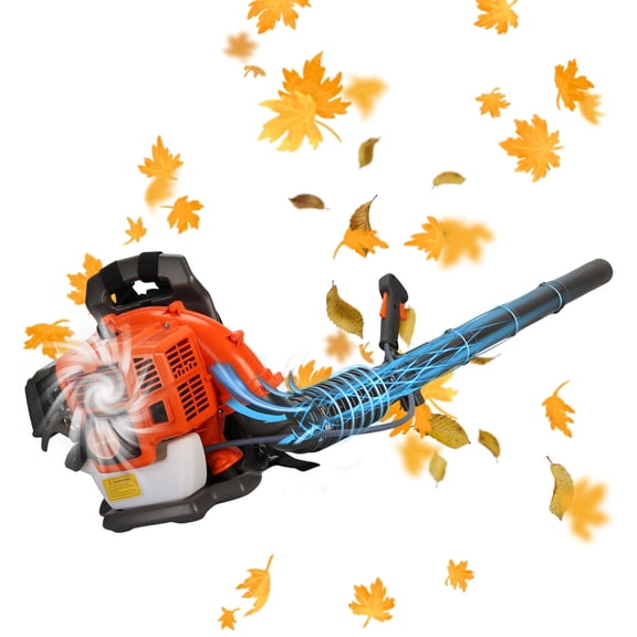 kiel 52CC Gas Powered Backpack Leaf Blower | 550 CFM High Air Flow | 6800 RPM | for Yard Lawn Leaf Cleanup
