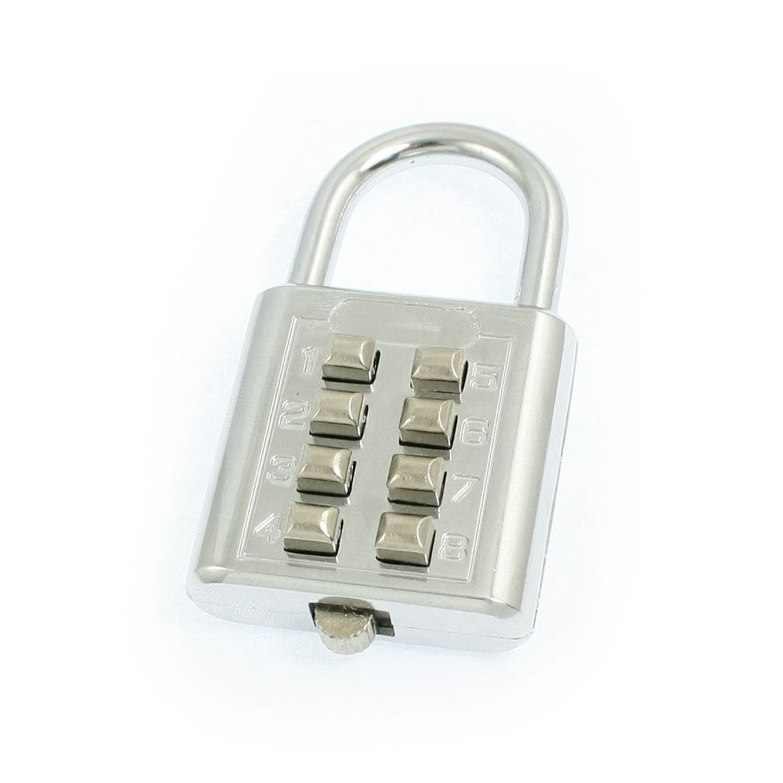 Silver Tone Metal 4 Digits Lock Luggage Combination Padlock 4 Pack