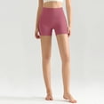 thumbnail image 5 of COMVALUE Biker Shorts 6" - High Waisted Workout Running Volleyball Spandex Yoga Womens Pink L, 5 of 9