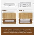 thumbnail image 3 of Hand Woven Faux Rattan TV Cable Computer Management Box 12.5"L 5.1"W, 3 of 5