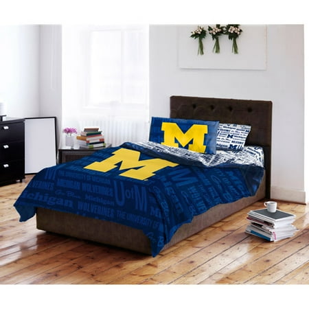 ncaa university of michigan wolverines bed in a bag ncaa university of michigan wolverines bed in a bag