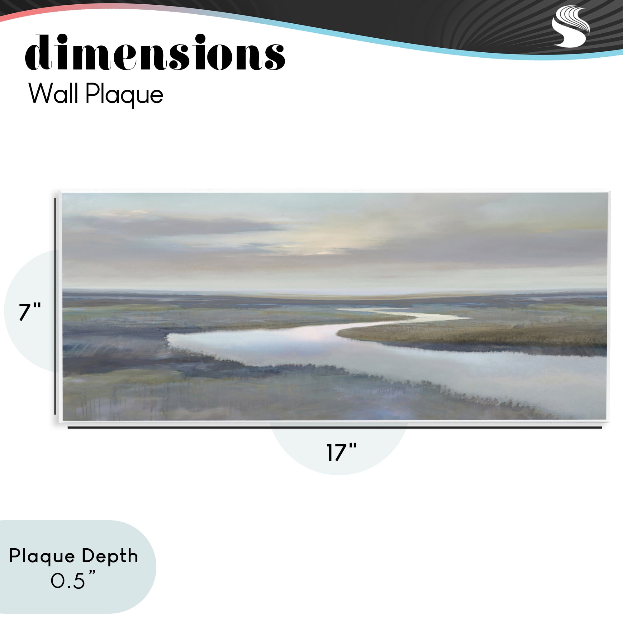 Stupell Industries Foggy Riverbend Atmosphere Wall Plaque Art, design by Christy McKee