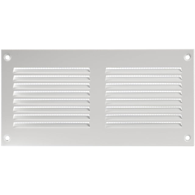 Parrilla Air Cover Ozo Brothers de metal blanco, 20 x 10 cm, con protección contra plagas