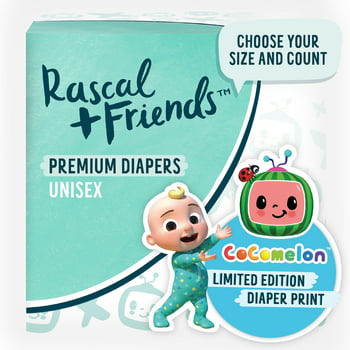 Rascal + Friends Diapers Cocomelon Edition (Choose Your Size and Count)
