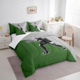 thumbnail image 3 of Homewish Sport Tennis 7pcs Bedding Comforter Set For Children Teens Adults,Grey Green Queen Bedding Sets Super Cozy,Ball Gamer Queen Sheet Sets,Ultra Soft Home Decor,Reversible, 3 of 8