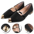 thumbnail image 2 of BRIGHTFUFU 1 par de zapatos desnudos planos puntiagudos de verano elegantes zapatos de mujer soltera antideslizantes con perlas, 2 of 8