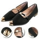 thumbnail image 4 of 1 par de zapatos planos puntiagudos de verano color piel, elegantes, antideslizantes, con perlas, para mujer soltera, 4 of 5