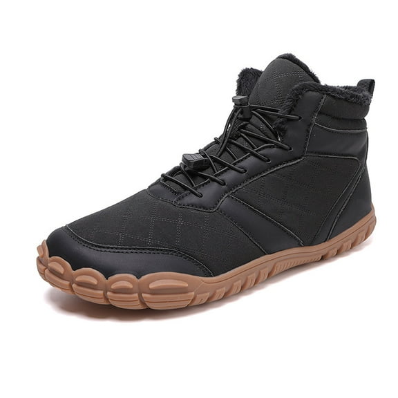 Unisex Minimalist Winter Barefoot Shoes Non-Slip Waterproof Warm Slip-On Footwear with Support for Women & Men Ideal for Walking & Hiking