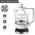 thumbnail image 2 of Ascot Electric Kettle Glass 1.5L 1500W Copper BPA free Hot Tea Water Kettle, 2 of 5