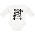 thumbnail image 3 of Inktastic Mom's Gym Buddy Fitness Workout Boys or Girls Long Sleeve Baby Bodysuit, 3 of 5