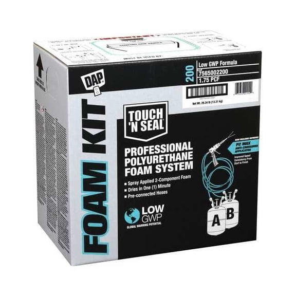 Touch 'n Seal 7565002200, Spray, Cream Foam Industrial Sealant, 43.1 lb